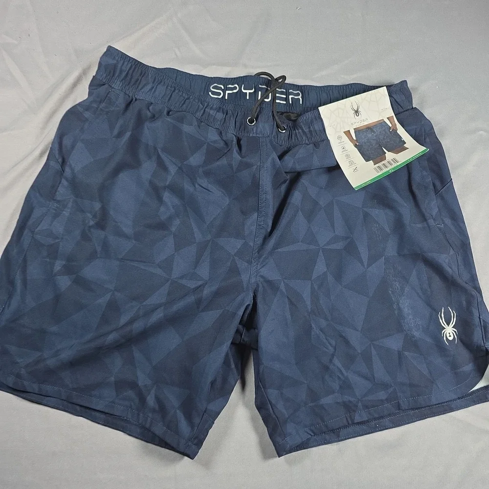 Spyder Men's Swim Shorts, Dark Blue, Size XL NWT